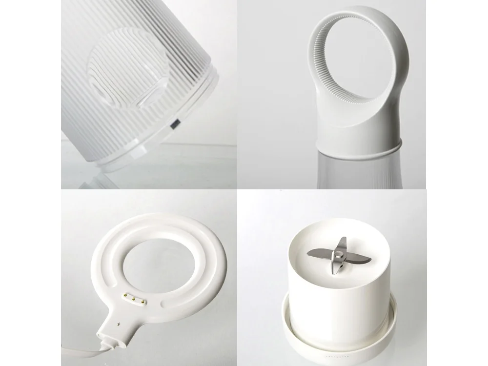 Портативный блендер Smoothie белый 450 мл - фото 8