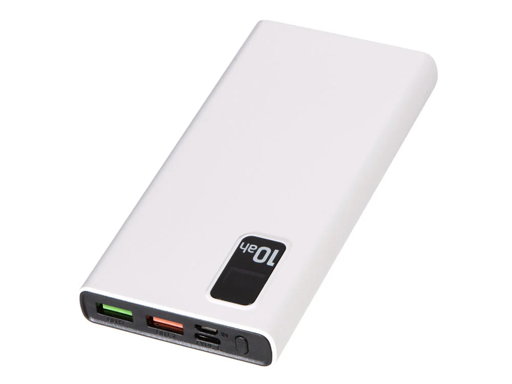 Портативный внешний аккумулятор FAST 10000 mAh белый - фото 4
