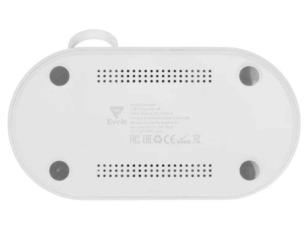 Складная зарядная станция с беспроводной зарядкой Flashport 15 Вт белый - фото 11