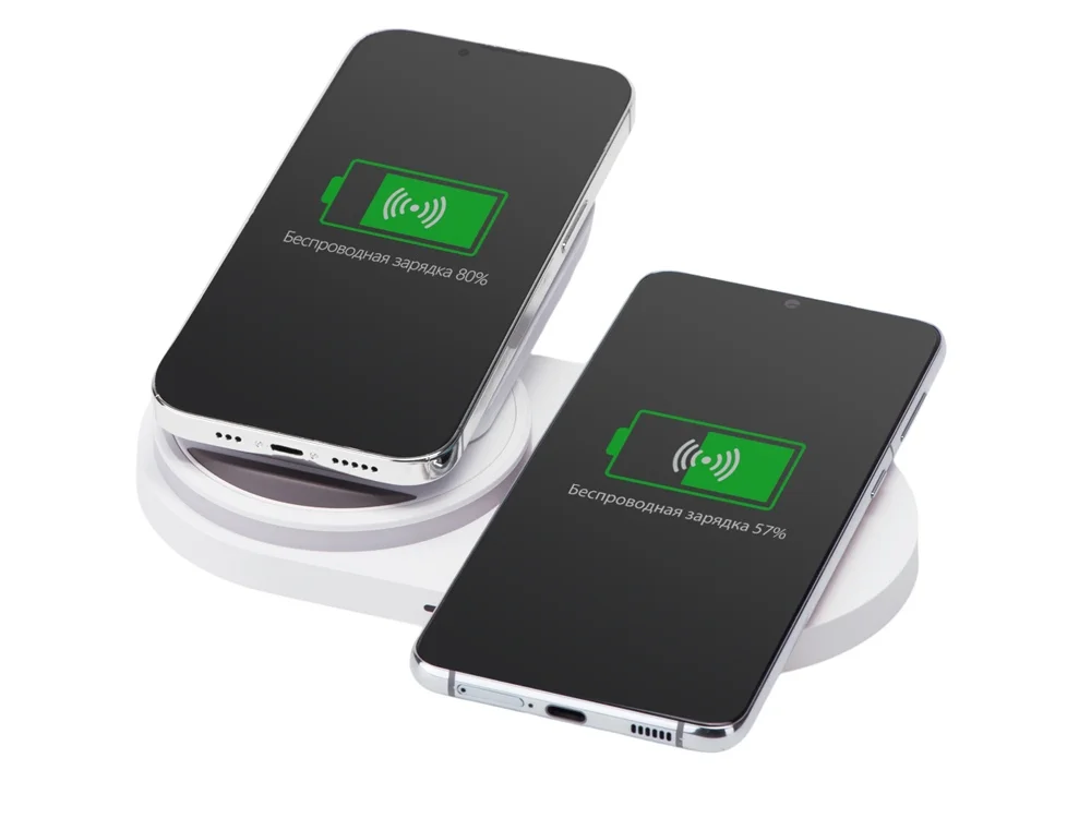 Складная зарядная станция с беспроводной зарядкой Flashport 15 Вт белый - фото 4