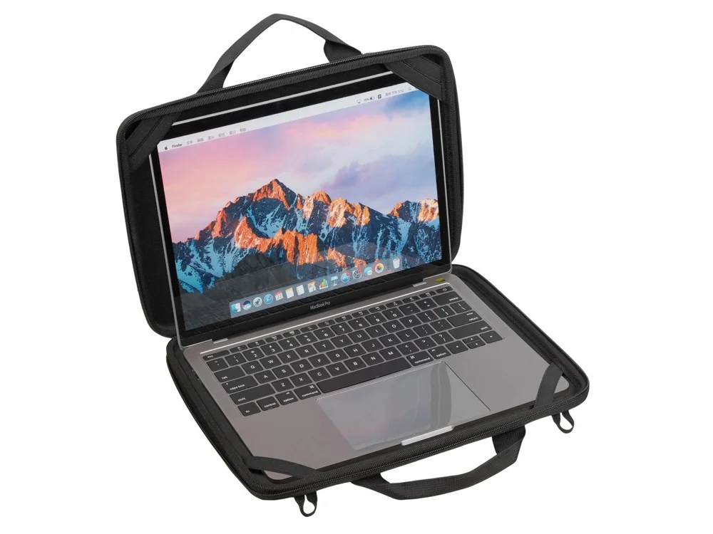 Жесткий чехол для Chromebook 11.6-12.4/MacBook 13-14 черный - фото 14
