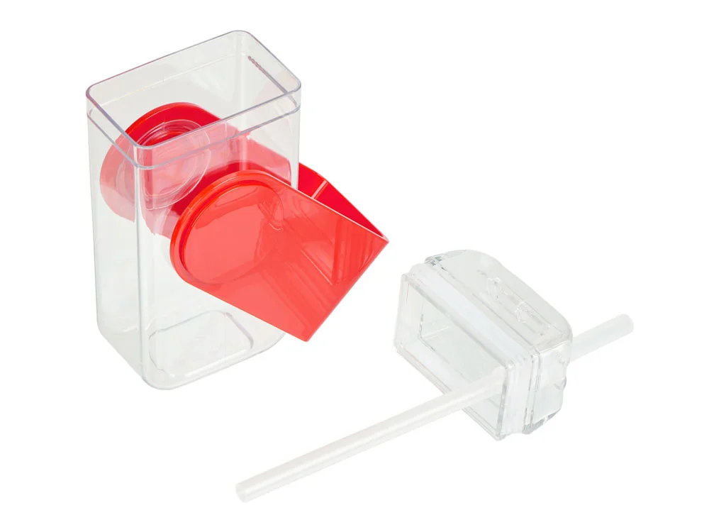 Бутылка для воды JUICY DRINK BOX 290 мл прозрачный красный - фото 4
