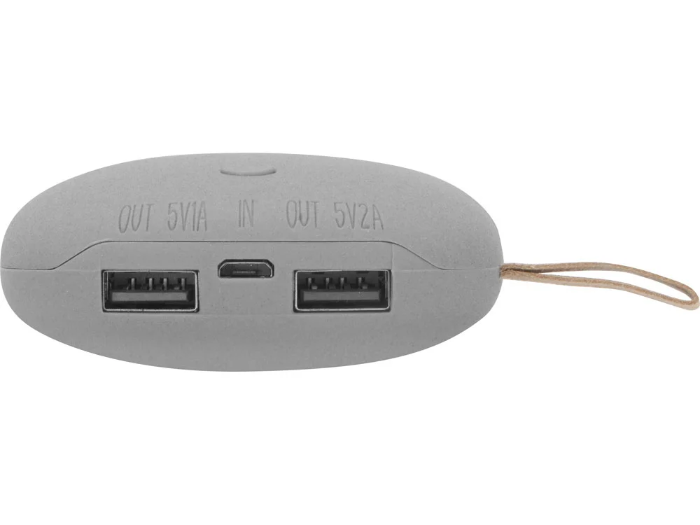 Внешний аккумулятор в форме камня Stone 7800 mAh серый - фото 5