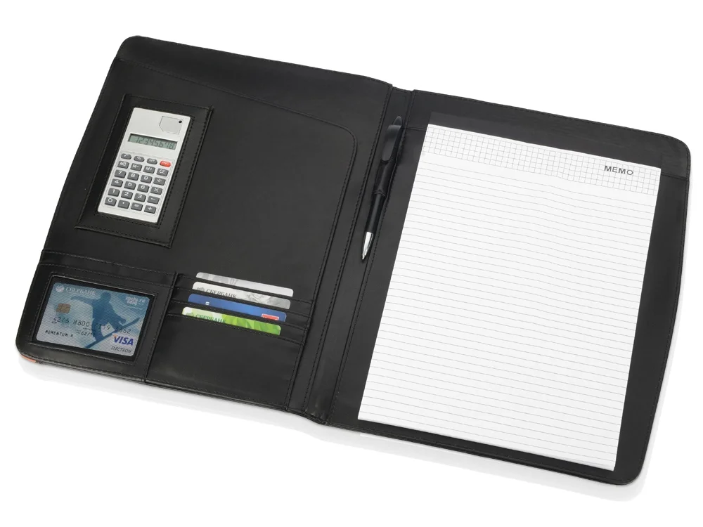 Папка для документов Guidon черный/оранжевый/серебристый - фото 3