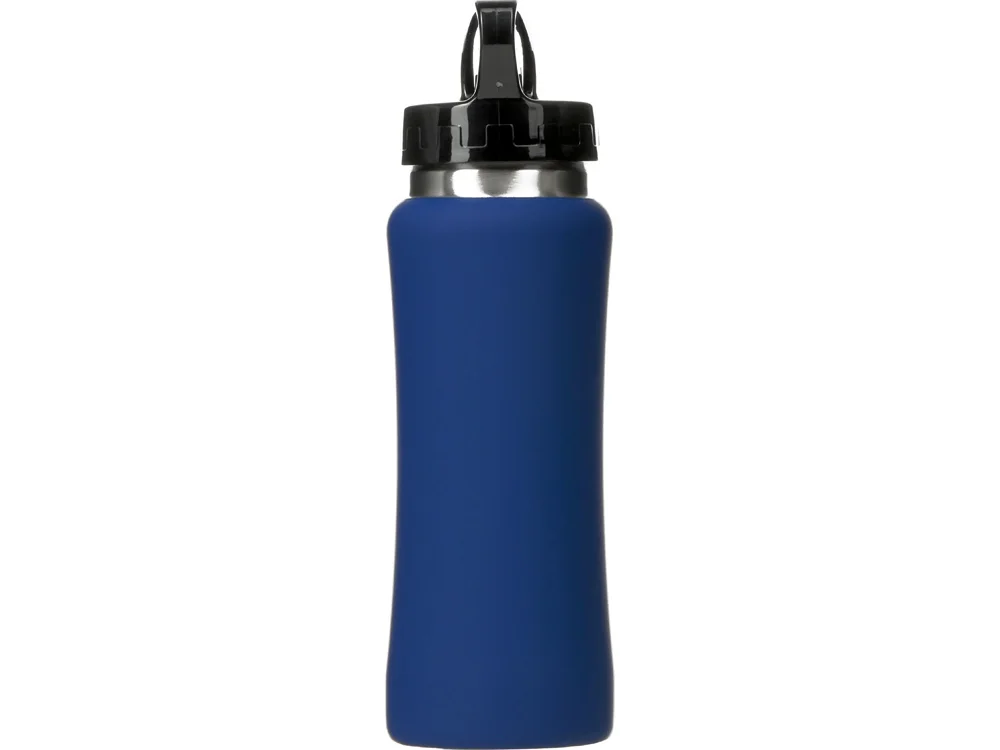 Бутылка для воды Bottle C1 soft touch 600 мл темно-синий - фото 3
