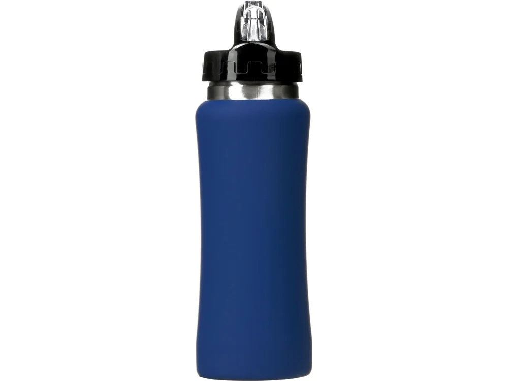 Бутылка для воды Bottle C1 soft touch 600 мл темно-синий - фото 4