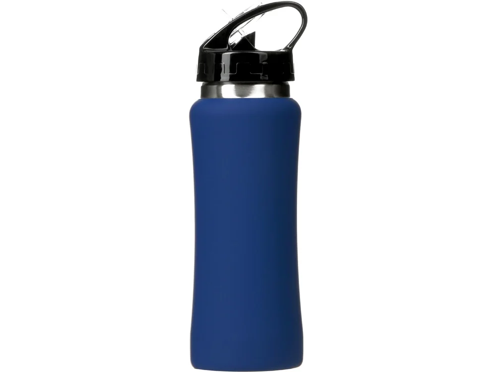 Бутылка для воды Bottle C1 soft touch 600 мл темно-синий - фото 5