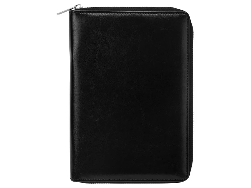Бизнес-блокнот на молнии А5 Fabrizio с RFID защитой черный - фото 6