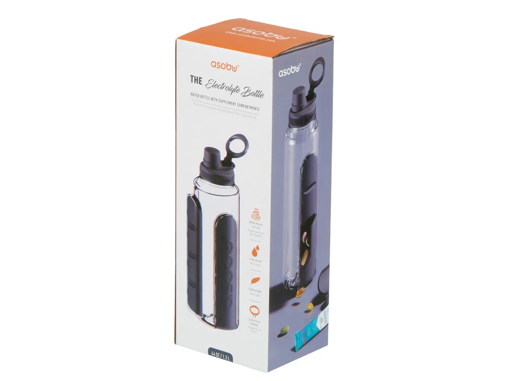 Спортивная бутылка для воды Electrolyte 1200 мл тритан черный - фото 10