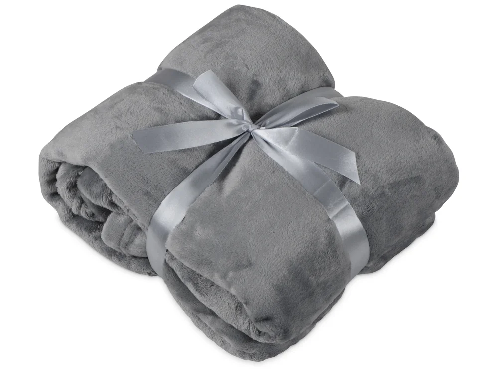 Подарочный набор Tea time с пледом серый 350 мл - фото 7