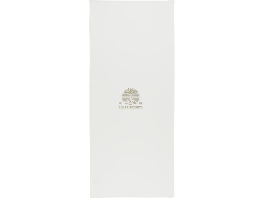 Полотенце спортивное «Lucas» из переработанного полиэстера, 30х80 см, белый, S - фото 6