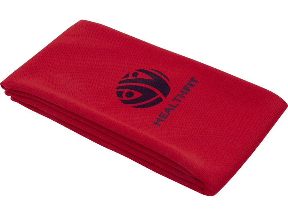 Полотенце спортивное «Lucas» из переработанного полиэстера, 30х80 см, красный, S - фото 6
