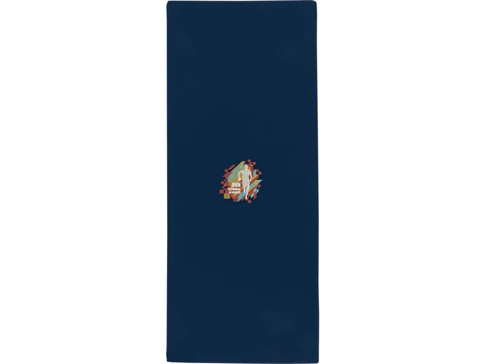 Полотенце спортивное «Lucas» из переработанного полиэстера, 30х80 см, синий нэйви, S - фото 6