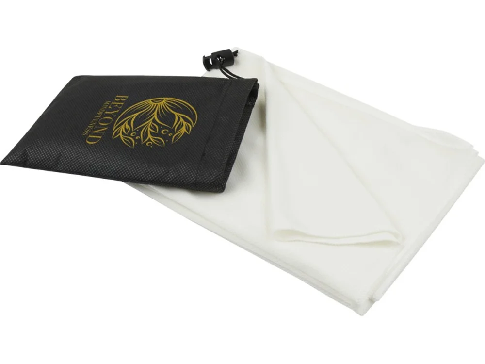 Полотенце спортивное «Lucas» из переработанного полиэстера, 50х100 см, белый, M - фото 6