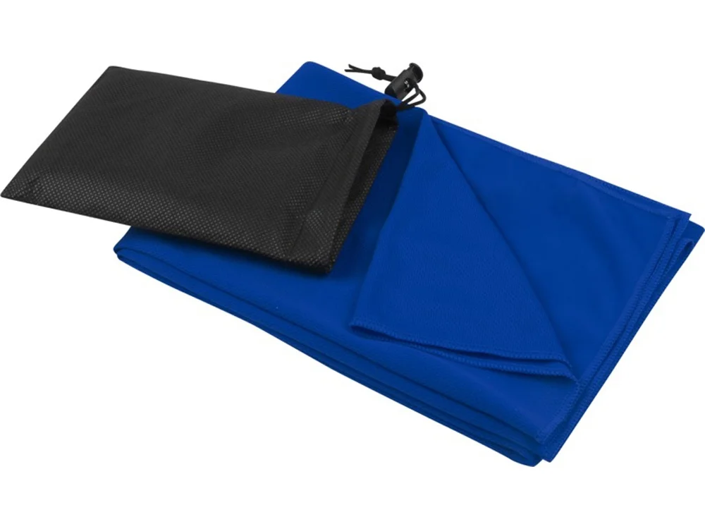 Полотенце спортивное «Lucas» из переработанного полиэстера, 50х100 см, ярко-синий, M