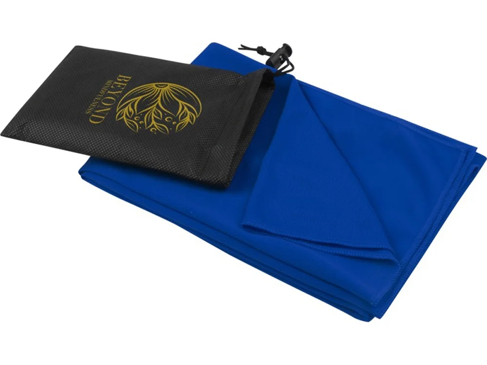 Полотенце спортивное «Lucas» из переработанного полиэстера, 50х100 см, ярко-синий, M - фото 6