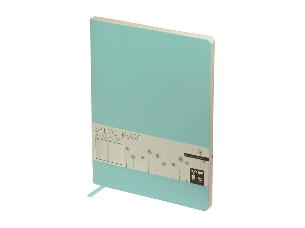 Скетчбук B5 Sketch & Art 100 г/м2 soft-touch мятный - фото 1