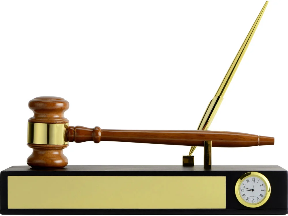 Настольный прибор «Финансовый директор», коричневый/золотистый - фото 4