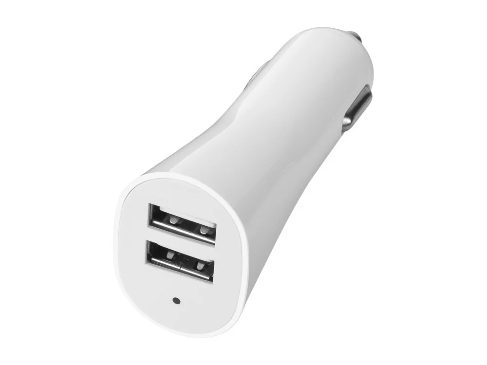Подарочный набор с автовизиткой и USB адаптером белый 8 мл - фото 2