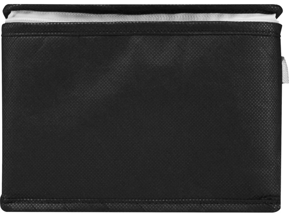 Сумка-холодильник Spectrum из переработанного нетканого материала сплошной черный - фото 2