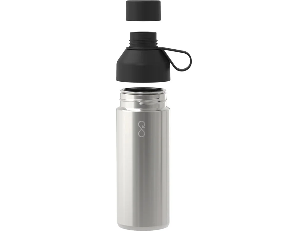 Бутылка для воды Ocean Bottle Lite сплошной черный 620 мл - фото 2