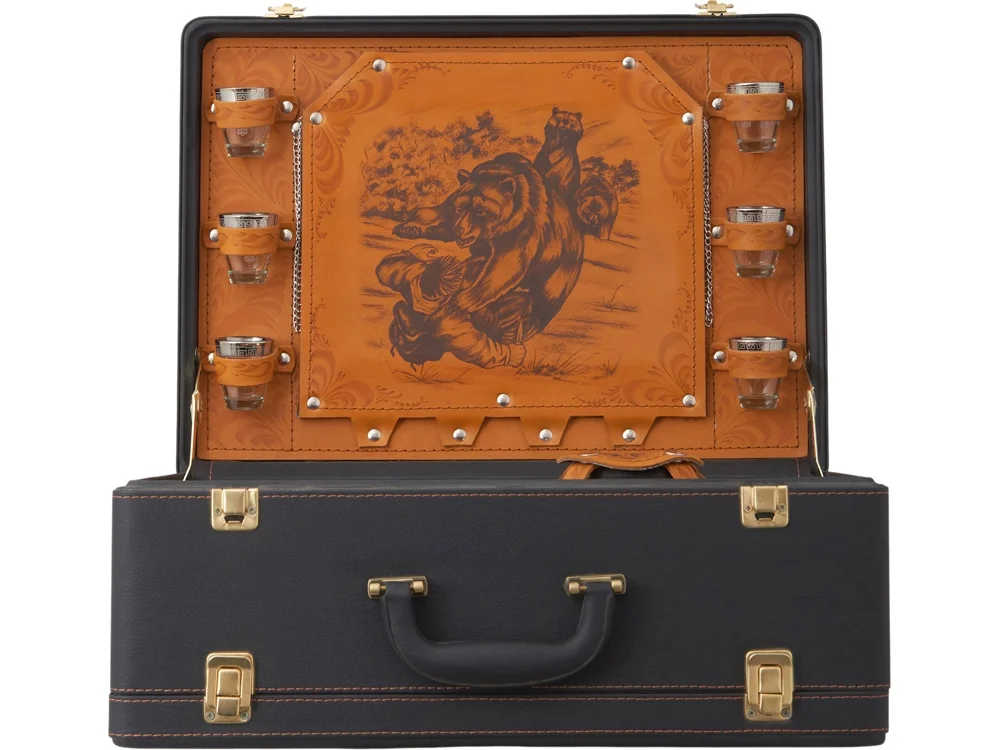 Подарочный набор темно-коричневый - фото 10