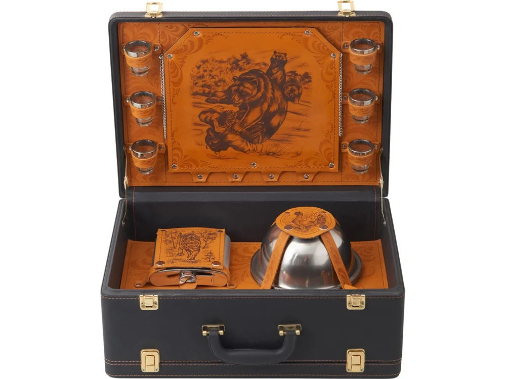 Подарочный набор темно-коричневый - фото 2