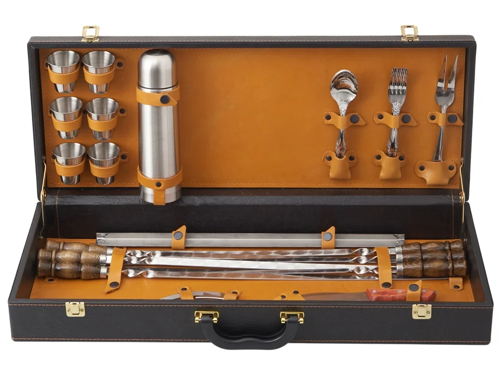 Подарочный набор темно-коричневый/рыжий - фото 2