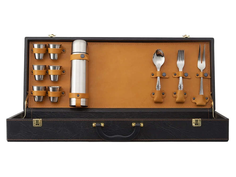 Подарочный набор темно-коричневый/рыжий - фото 3