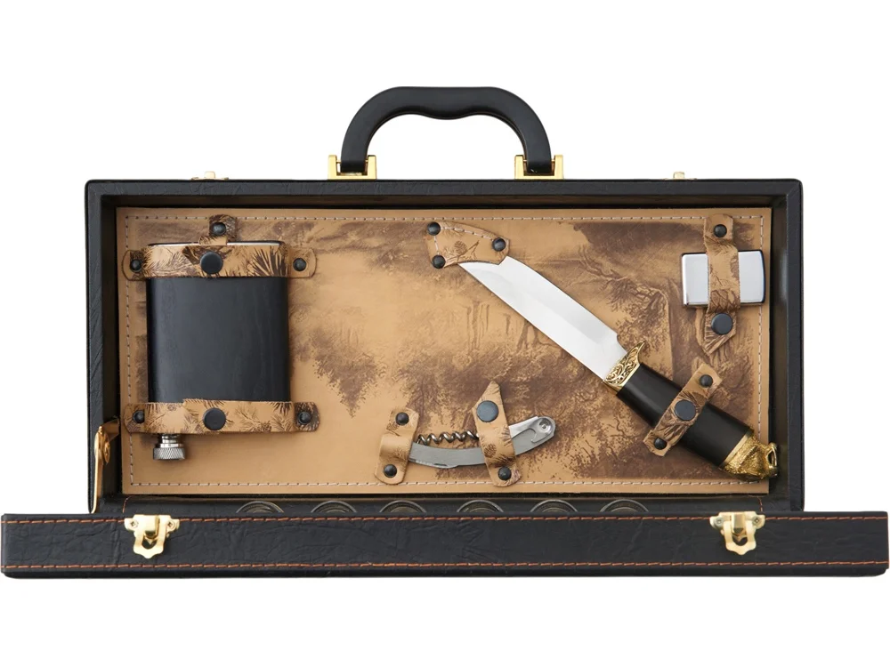 Подарочный набор темно-коричневый - фото 3