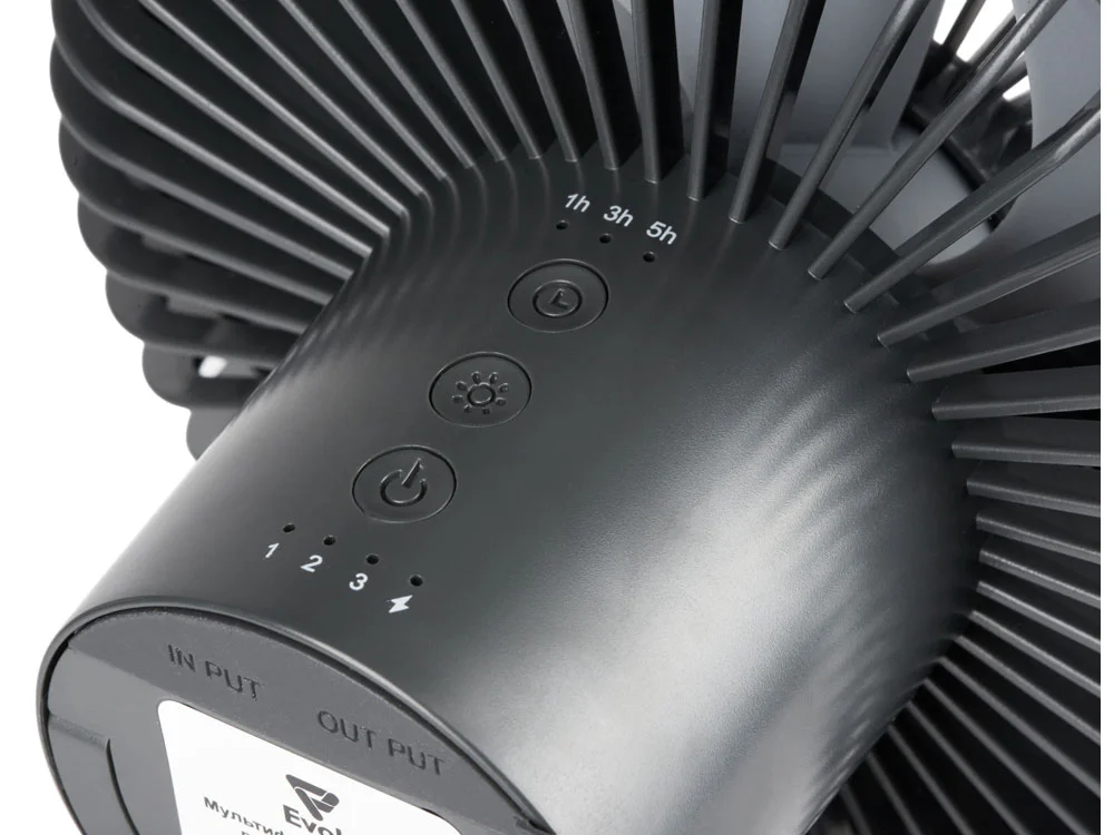 Мультифункциональный вентилятор Jon темно-серый - фото 4