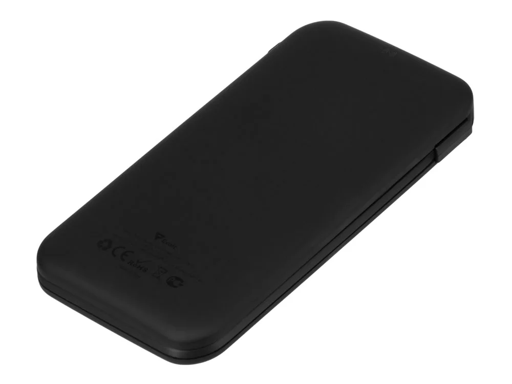 Внешний аккумулятор с подсветкой лого Astro soft-touch 10000 mAh черный - фото 2