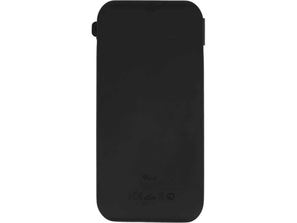 Внешний аккумулятор с подсветкой лого Astro soft-touch 10000 mAh черный - фото 5