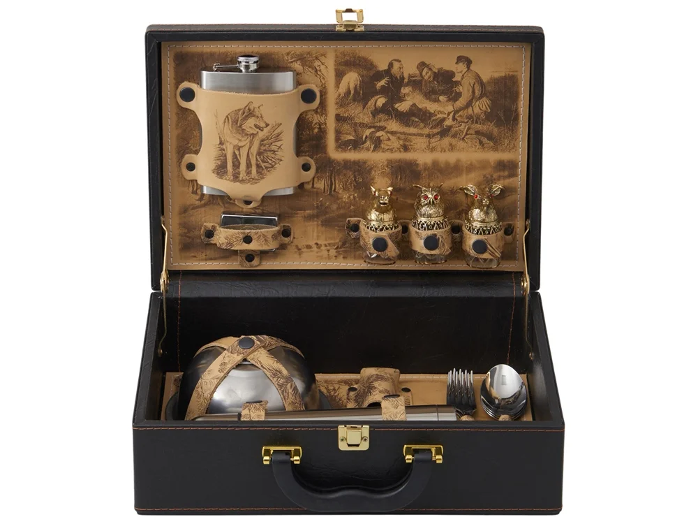 Подарочный набор темно-коричневый - фото 2