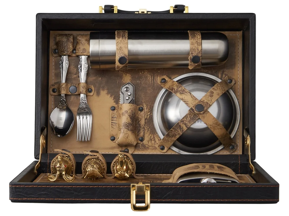 Подарочный набор темно-коричневый - фото 8