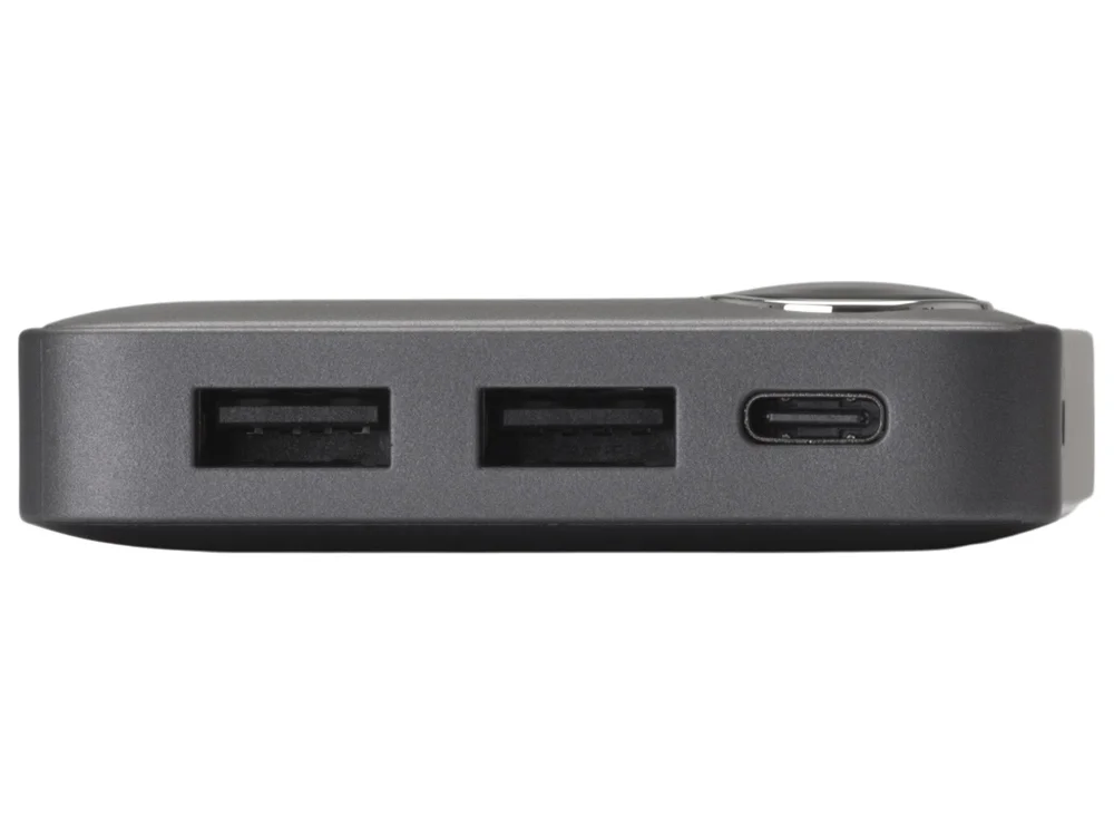 Внешний аккумулятор Mild металлик soft-touch 10 000 mAh серый - фото 6