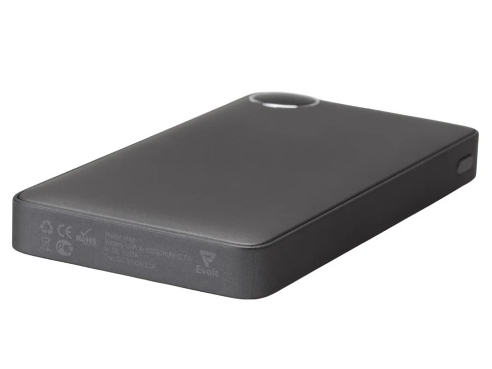 Внешний аккумулятор Mild металлик soft-touch 10 000 mAh серый - фото 7
