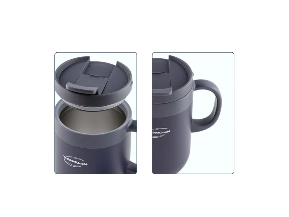 Термокружка THERMOcafe TCCM-460SY 460 мл дымчато-синий - фото 3