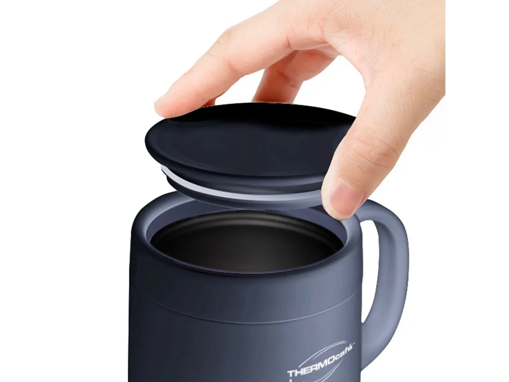 Термокружка THERMOcafe TCCM-460SY 460 мл дымчато-синий - фото 4