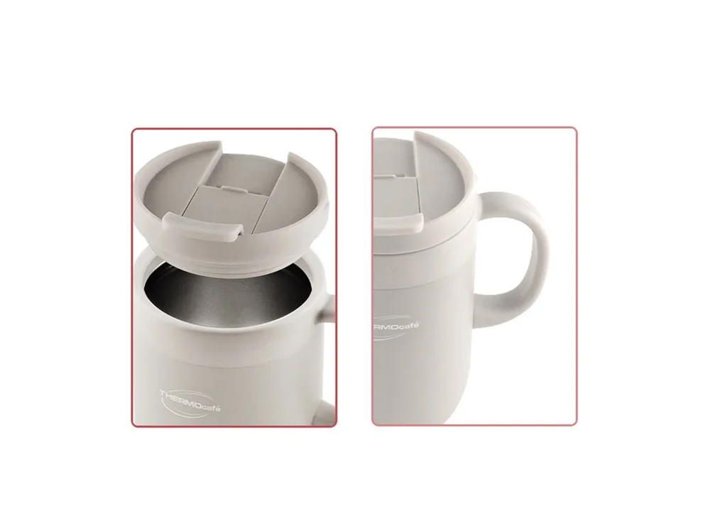 Термокружка THERMOcafe TCCM-460SY 460 мл бежевый - фото 4