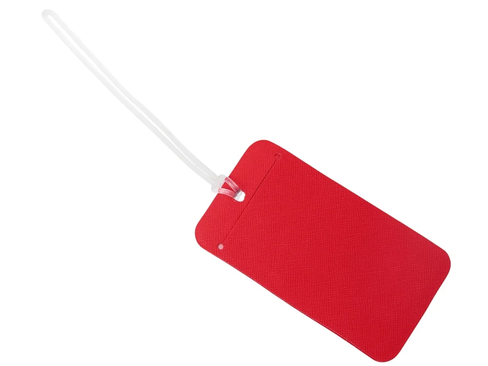 Багажная бирка Favor на силиконовой петле красный - фото 2