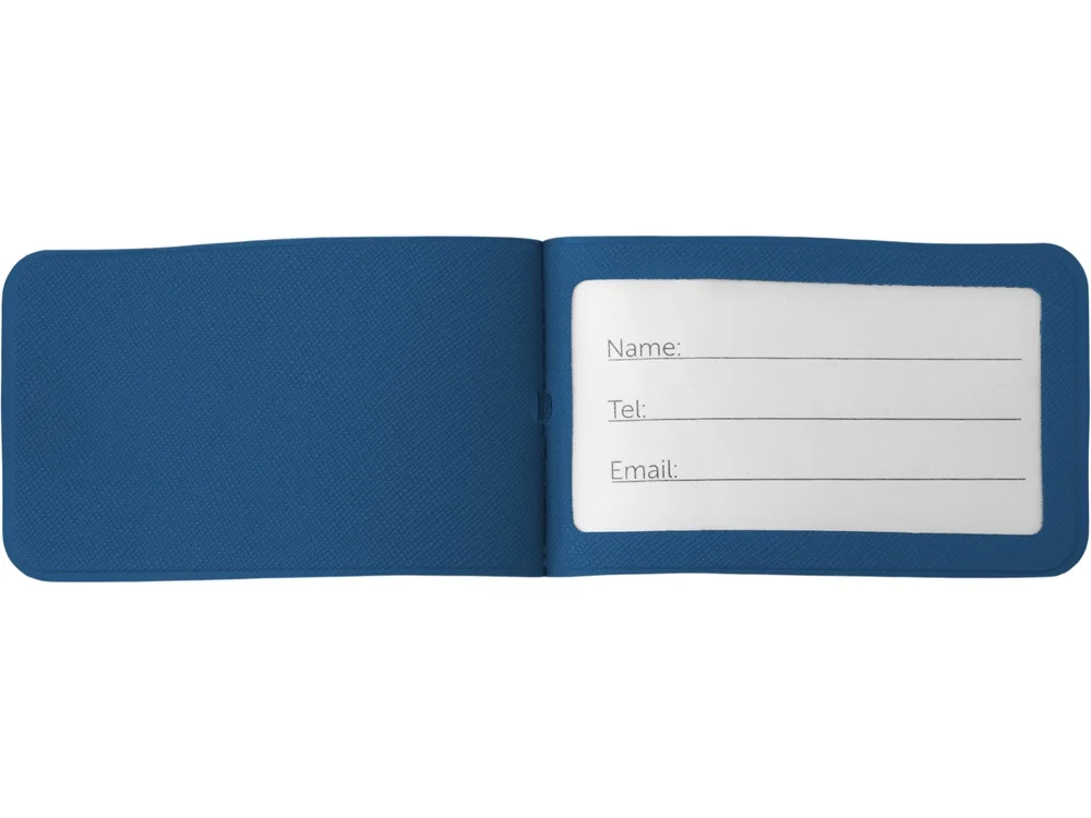 Багажная бирка Favor на силиконовой петле темно-синий - фото 3