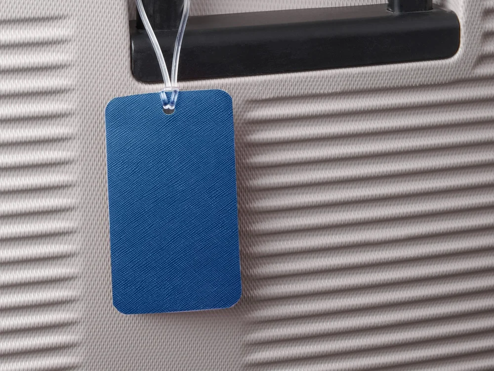 Багажная бирка Favor на силиконовой петле темно-синий - фото 4