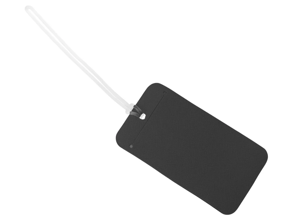 Багажная бирка «Favor» на силиконовой петле, черный - фото 2