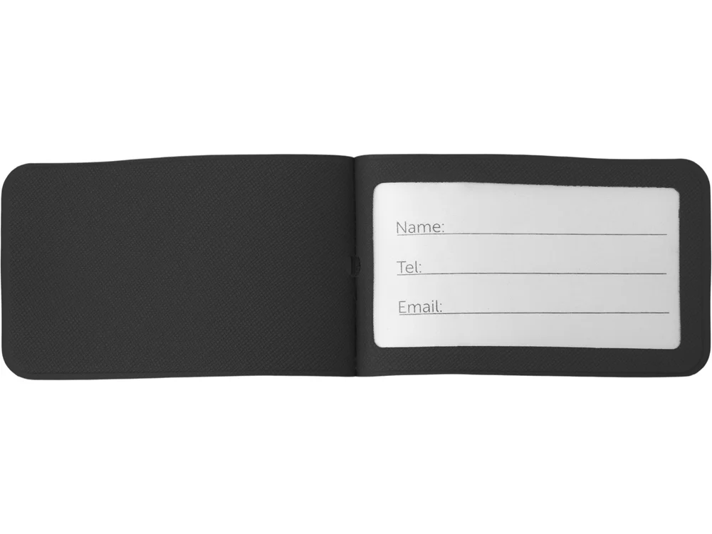 Багажная бирка «Favor» на силиконовой петле, черный - фото 3