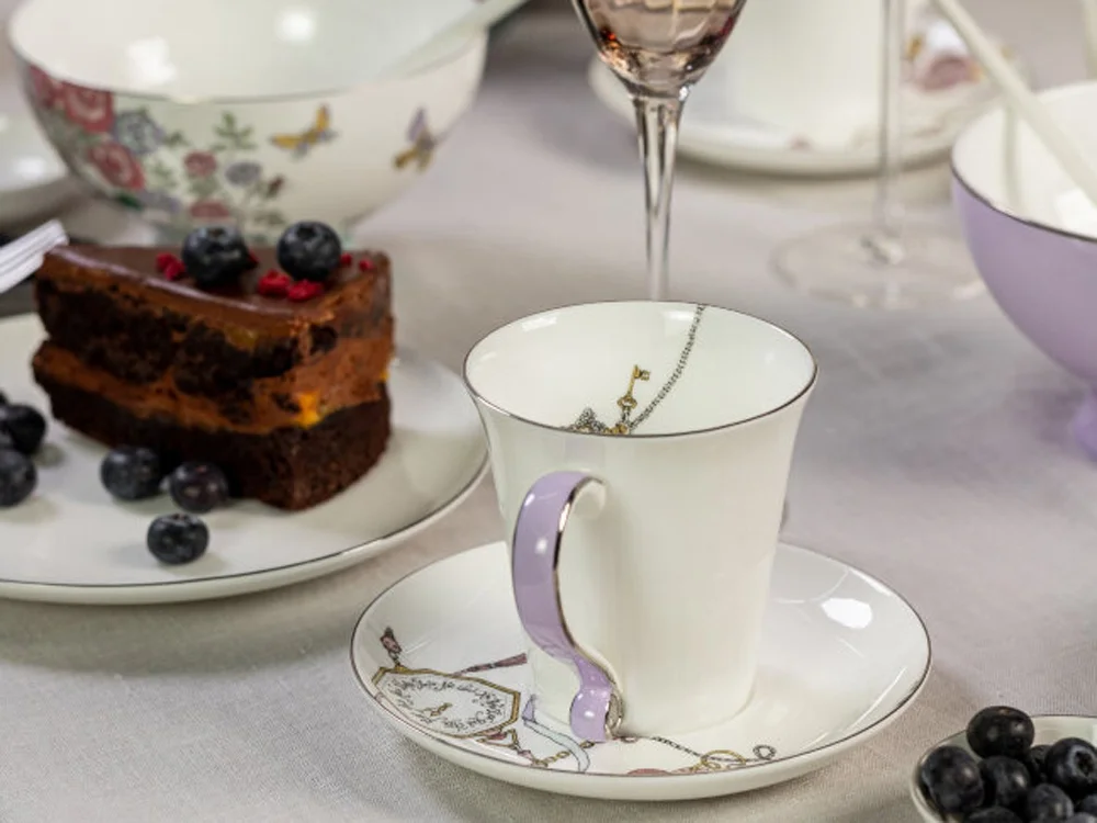 Кружка CUP ALICE LILAC белый 260 мл - фото 10