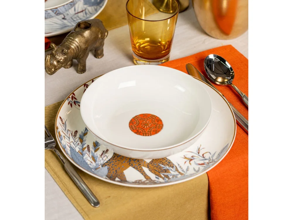 Суповая тарелка «S.PLATE 2 GLD», белый, 530 мл - фото 5