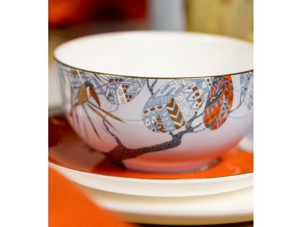 Набор чашка и блюдце TEA SET TRO голубой 300 мл - фото 7