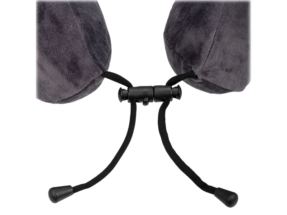 Подушка дорожная с эффектом памяти серый - фото 4