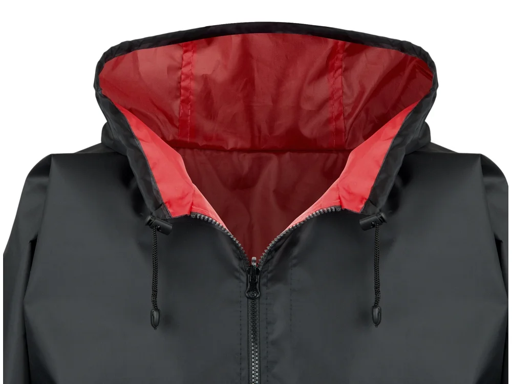 Дождевик Bi-color унисекс красный/черный M/L - фото 6